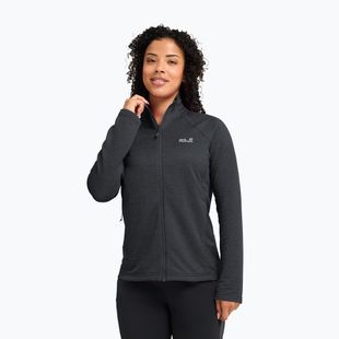 Felpa in pile da donna Jack Wolfskin Anytrail Full Zip phantom