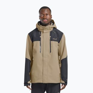 Giacca antipioggia da uomo Jack Wolfskin Jasper 2L hazel wood
