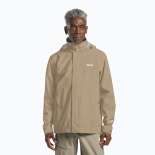 Giacca impermeabile da uomo Jack Wolfskin Trailtime 2L hazel wood