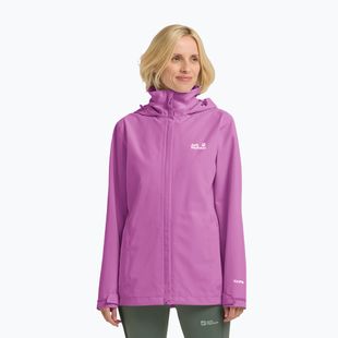 Giacca antipioggia da donna Jack Wolfskin Trailtime 2L foxglove