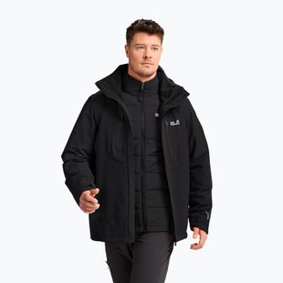 Giacca 3-in-1 da uomo Jack Wolfskin Jasper Pro 3IN1 black