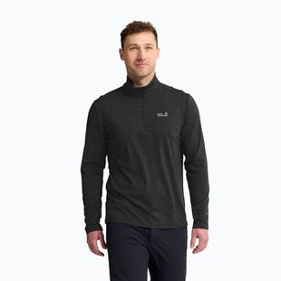 Pile uomo Jack Wolfskin Trail Half Zip black