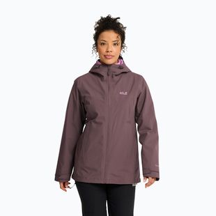 Giacca 3-in-1 da donna Jack Wolfskin Moonrise 2 3IN1 sheer plum
