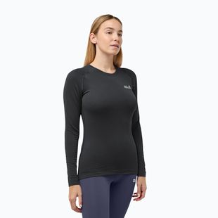 Felpa termica donna Jack Wolfskin Infinite Warm LS black