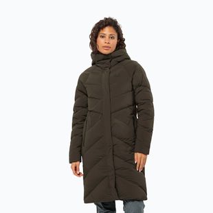 Piumino da donna Jack Wolfskin Marienplatz Coat obsidian moss