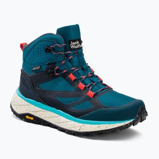 Jack Wolfskin stivali da trekking da donna Terraventure Texapore Mid blu/corallo