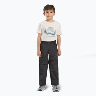 Pantaloni da trekking Jack Wolfskin da bambino Safari Zip Off nero