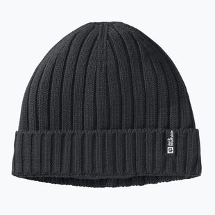 Jack Wolfskin Berretto invernale in maglia a coste nero