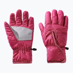 Guanti da trekking per bambini Jack Wolfskin Easy Entry fucsia scuro