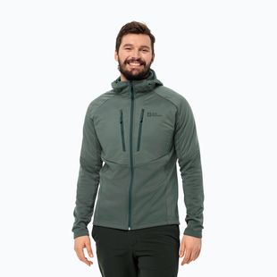 Giacca ibrida da uomo Jack Wolfskin Alpgrat Pro Ins Fz hedge green