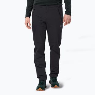 Pantaloni da trekking Jack Wolfskin da uomo Glastal Winter nero
