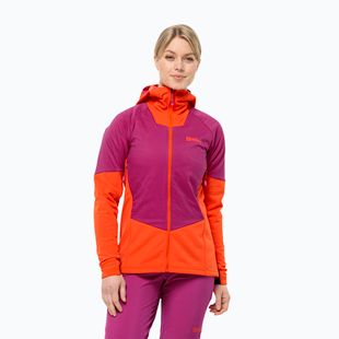Jack Wolfskin Alpspitze Ins Hybrid nuova giacca antipioggia da donna magenta