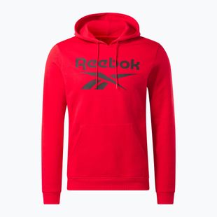 Felpa con cappuccio in pile Reebok Identity Big Logo Uomo vecred/nero