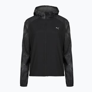 Giacca da running da donna PUMA Run AOP Favorite Woven black/grey