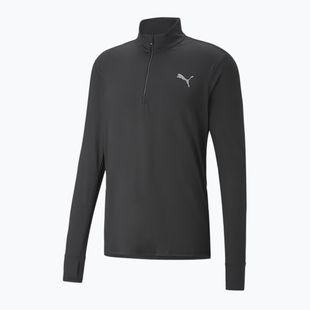 Felpa da running PUMA Run Favorite 1/4 Zip da uomo, nero