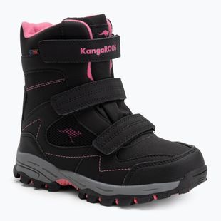 KangaROOS K-Robi KTX jet nero/rosa, stivali da neve per bambini