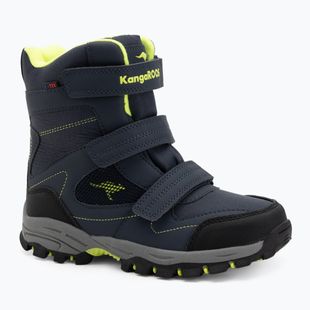 KangaROOS K-Robi KTX, stivali da neve per bambini, blu scuro/lime