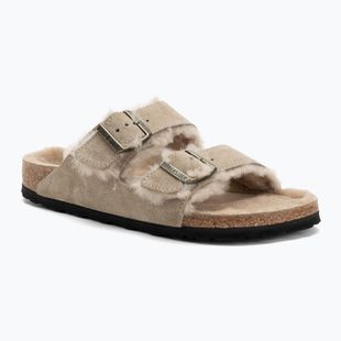 BIRKENSTOCK Arizona Shearling SL Narrow infradito taupe