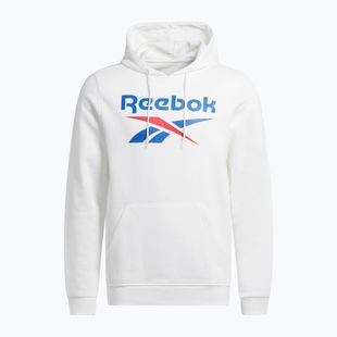 Reebok Uomo Reebok Identity Big Logo Fleece Hoodie bianco