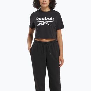 Reebok Identity Big Logo Crop Tee donna nero