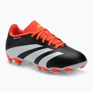 Scarpe da calcio adidas Predator League MG nero/bianco scuro/rosso solare per bambini