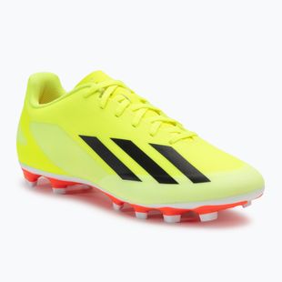 Uomo adidas X Crazyfast Club FxG squadra scarpe da calcio giallo solare / nucleo nero / cloud white