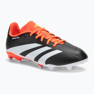 Scarpe da calcio adidas Predator League FG nero/bianco scuro/rosso solare per bambini