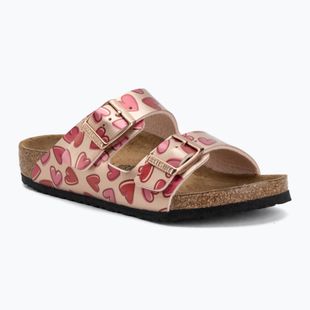 Sandali per bambini BIRKENSTOCK Arizona Birko-Flor Narrow electric metallic copper hearts