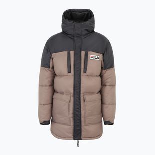 FILA giacca invernale da uomo Lichtenau Heavy Puff grigio scuro/nero