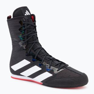 adidas Box Hog 4 nucleo nero / nuvola bianca / rubino puro scarpe da boxe
