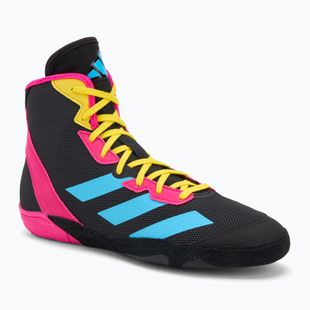 Scarpe da boxe adidas Adizero black/signal cyan/shock pink