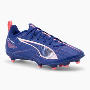 Scarpe da calcio PUMA Ultra 5 Play FG/AG Jr da bambino lapislazzuli/puma bianco/tramonto