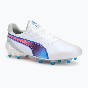 PUMA King Ultimate FG/AG scarpe da calcio puma bianco/bluemazing/grigio chiaro/tramonto