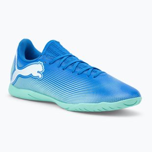 PUMA Future 7 Play It scarpe da calcio hyperlink blu/menta/puma bianco