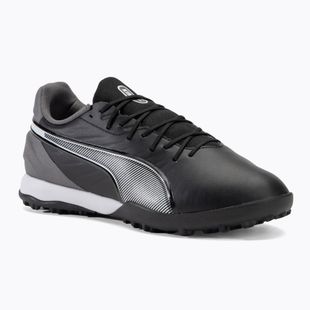 PUMA King Match TT scarpe da calcio puma nero/puma bianco/grigio scuro freddo
