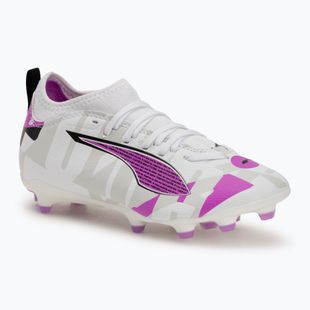 PUMA Ultra 5 Match Forever FG/AG Jr scarpe da calcio puma bianco/magenta puro/grigio piuma/puma nero