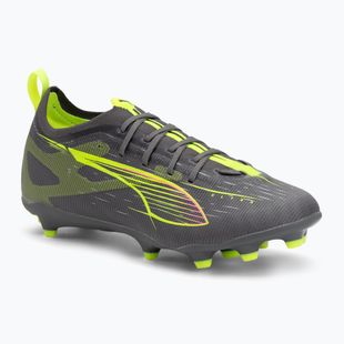 Scarpe da calcio PUMA Ultra 5 Pro FG/AG Jr argento invecchiato opaco/allarme giallo/sole colpito per bambini