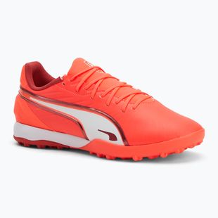 PUMA King Match TT scarpe da calcio uomo rosso incandescente/puma bianco/rosso fuoco