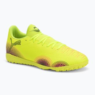 Scarpe da calcio da uomo PUMA Future 8 Play TT allerta gialla / puma nero / sole colpito