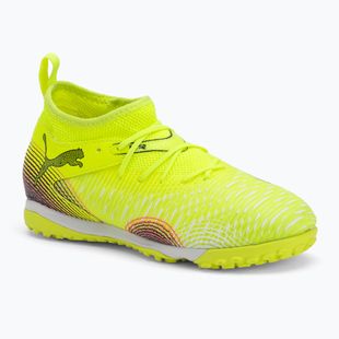 Scarpe da calcio per bambini PUMA Future 8 Match TT + Mid yellow alert/ puma nero/ sun hit