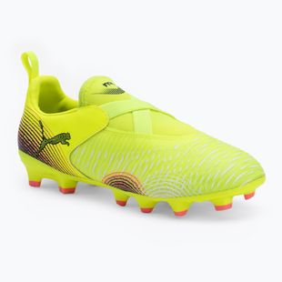 Scarpe da calcio per bambini PUMA Future 8 Match LL FG/AG allarme giallo/ puma nero/ sole colpito
