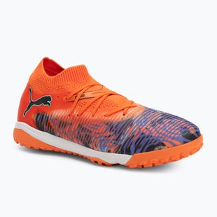 Scarpe da calcio PUMA Future 8 Match Creativity TT arancio papavero/nero/ametista scura/luce piperita per bambini