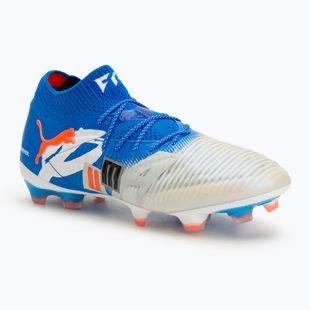 Scarpe da calcio da uomo PUMA Future 8 Ultimate Forever FG bianco/ultra blu/grigio piuma/puma nera/rosso brillante