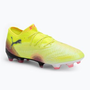 Scarpe da calcio da uomo PUMA Future 8 Ultimate Low FG allerta giallo/puma nero/sole colpito