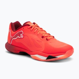 Scarpe da pallamano PUMA Vantage Nitro rosso vivo / puma bianco / dark crimson / puma nero