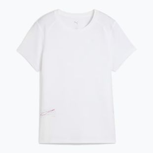 Maglietta da corsa da donna PUMA Run Graphic Mesh Tee puma bianco