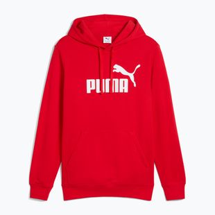 Felpa con cappuccio PUMA ESS No. 1 Logo TR da uomo, rosso per sempre