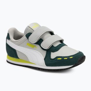 PUMA Cabana Racer SL 20 V PS scarpe junior coollightgray/pumawhite/darkmyrtle/limesmash