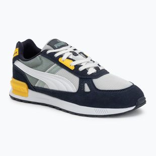 PUMA Graviton Pro scarpe da uomo grigio piuma/puma bianca/nuova marina/verde luna