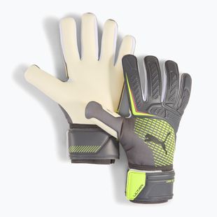 Guanti da portiere PUMA Ultra Pro NC con allerta argento/giallo opaco